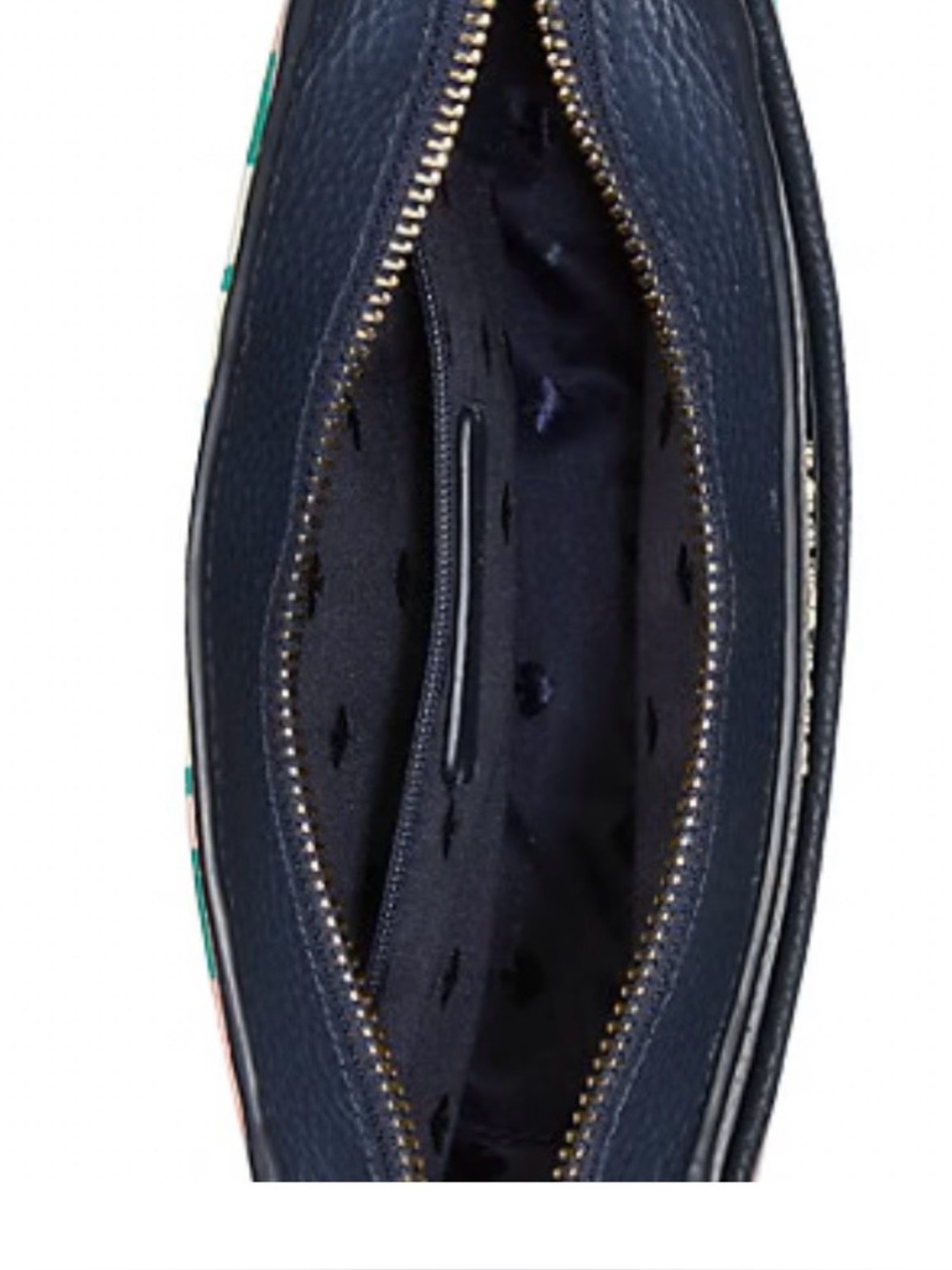 Kate Spade New York LEILA NORTH SOUTH CROSSBODY floral green bag - Picture 3 of 6